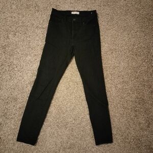 Madewell Women's Black 9" High-rise Skinny Jeans Size 27